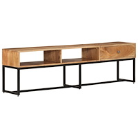 vidaXL Tv-bänk 160x30x45 cm massivt akaciaträ