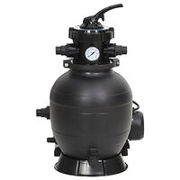vidaXL Sandfilter med förfilter svart