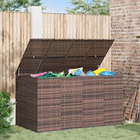 vidaXL Dynbox PE-rotting 194x100x103 cm brun