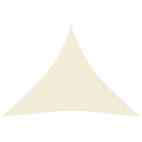 vidaXL Solsegel 160 g/m² gräddvit 4,5x4,5x4,5 m HDPE