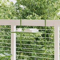 vidaXL Balkongbord grön 60x40 cm stål