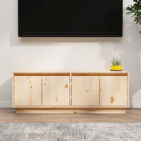 vidaXL Tv-bänk 110x34x40 cm massiv furu