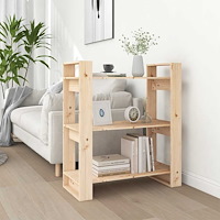 vidaXL Bokskåp/rumsavdelare 80x35x91 cm massivt trä furu