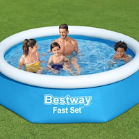 Bestway Bestway Uppblåsbar pool Fast Set rund 244x61 cm 57265