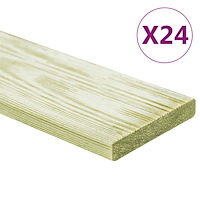 vidaXL Trallbrädor 24 st 2,88 m² 1m impregnerad massiv furu