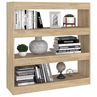 vidaXL Bokhylla/Rumsavdelare sonoma-ek 100x30x103 cm