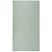 vidaXL Utomhusmatta plattvävd 140x200 cm turkos