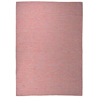 vidaXL Utomhusmatta plattvävd 140x200 cm röd