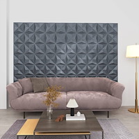vidaXL 3D Väggpaneler 12 st 50x50 cm origami grå 3 m²