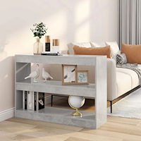 vidaXL Bokhylla/Rumsavdelare betonggrå 100x30x72 cm