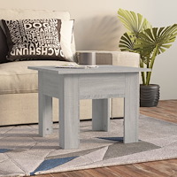 vidaXL Soffbord grå sonoma 55x55x42 cm konstruerat trä