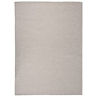 vidaXL Utomhusmatta plattvävd 200x280 cm ljusgrå