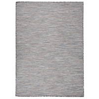 vidaXL Utomhusmatta plattvävd 200x280 cm brun och blå