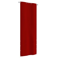 vidaXL Balkongskärm röd 80x240 cm oxfordtyg