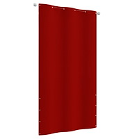 vidaXL Balkongskärm röd 120x240 cm oxfordtyg