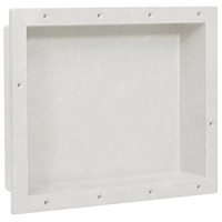 vidaXL Infälld duschhylla niche matt vit 41x51x10 cm