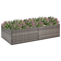 vidaXL Odlingslåda grå 157x80x40 cm konstrotting