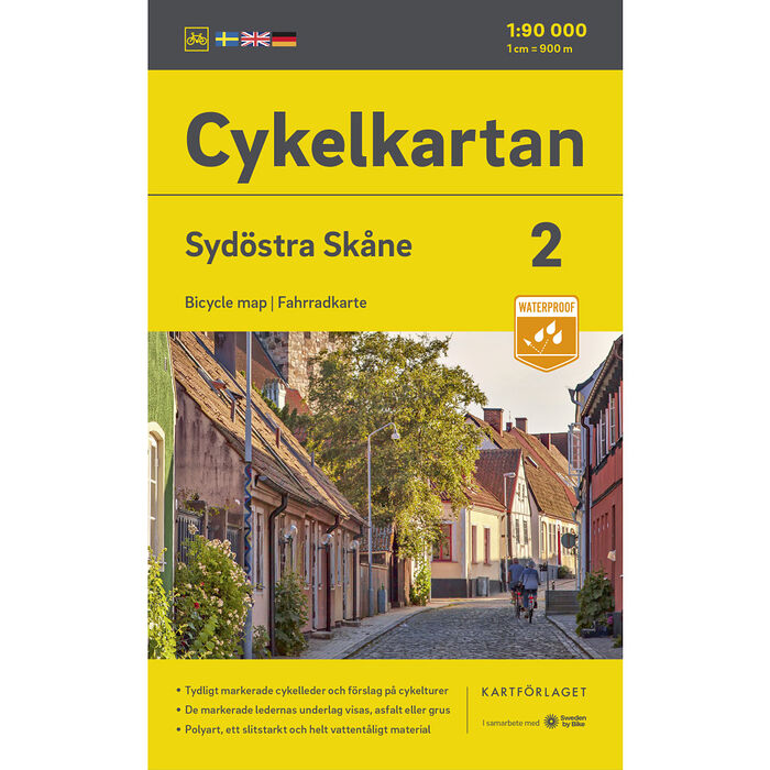 Cykelkartan Blad 2 Sydöstra Skåne 20232025 Köp online hos Bookhero