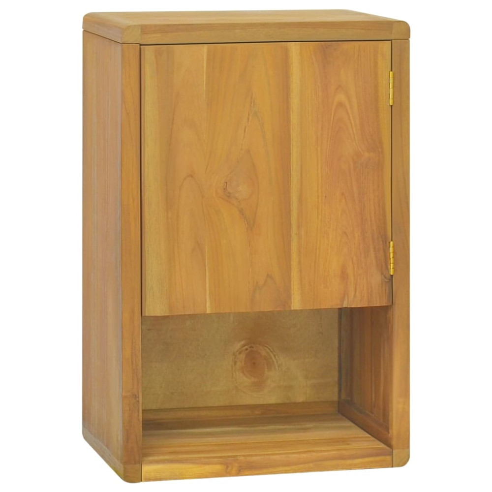 Väggmonterat badrumsskåp 45x30x70 cm massiv teak