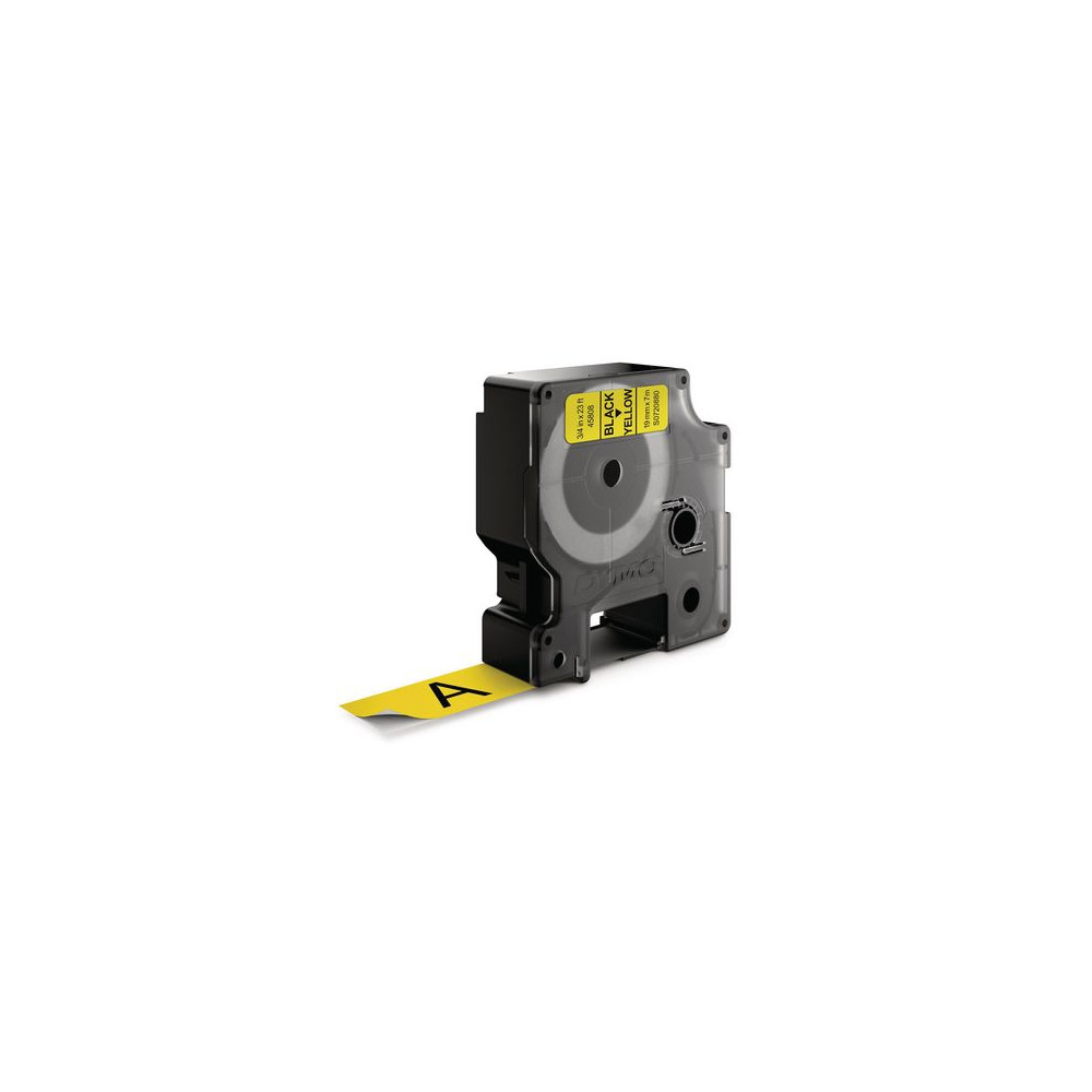 Tape DYMO D1 19mm svart på gul