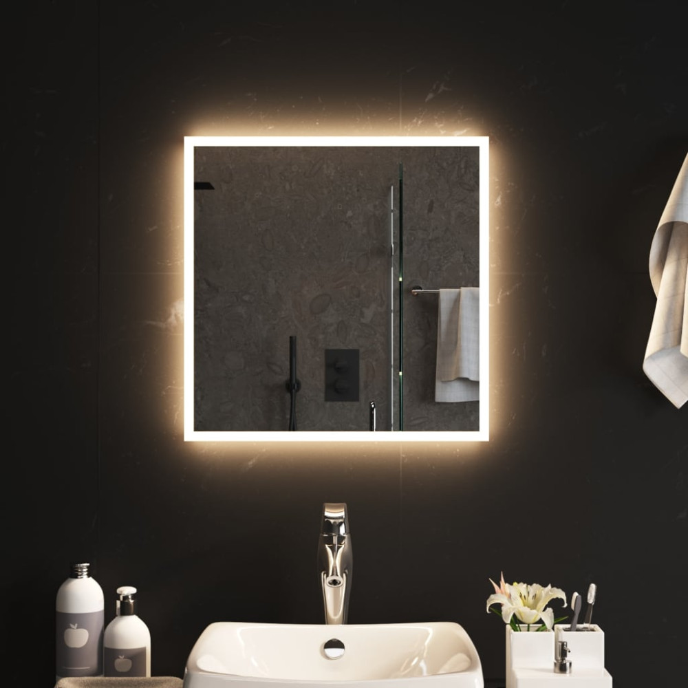 Badrumsspegel LED 50x50 cm