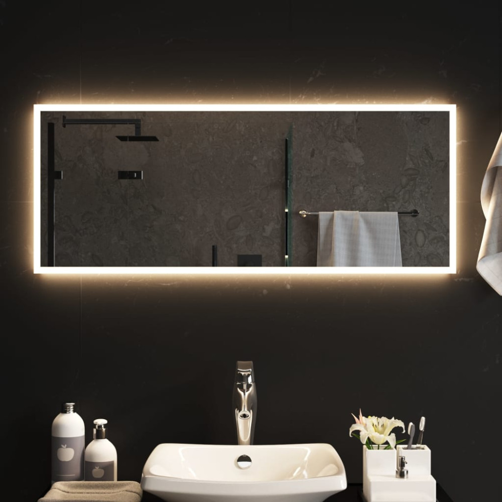 Badrumsspegel LED 100x40 cm