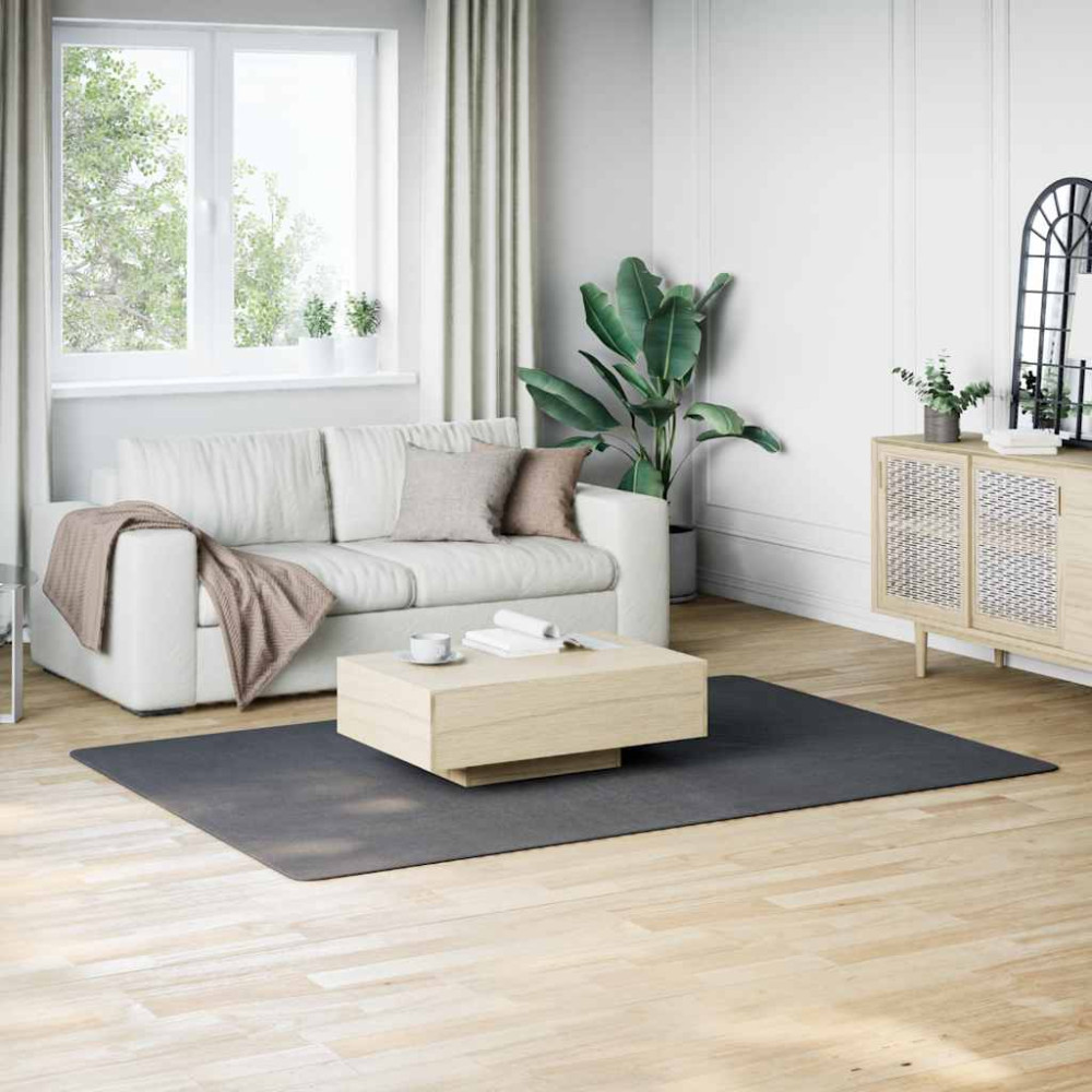 Tvättbar matta kort lugg 160x230 cm halkfri antracit