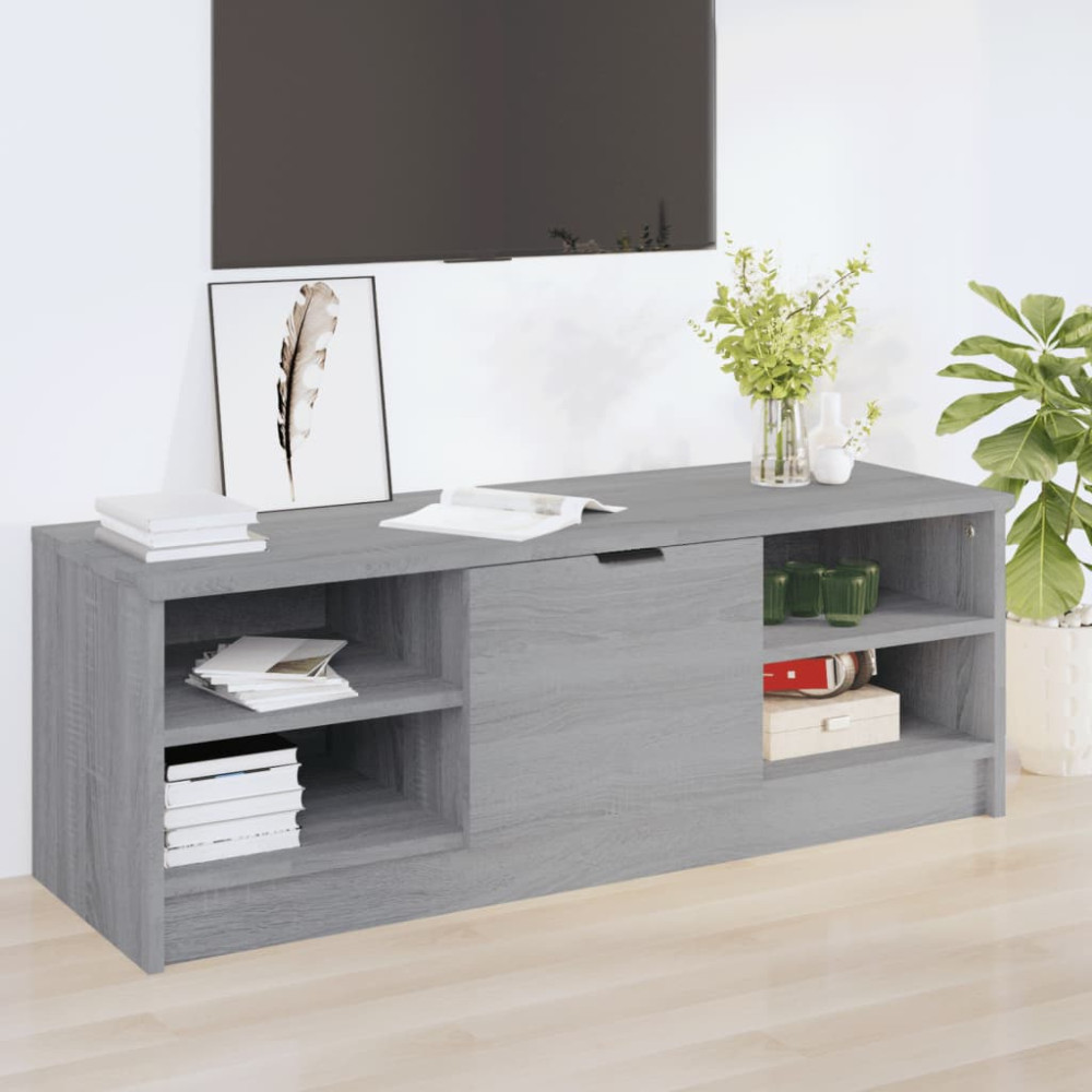 Tv-bänk grå sonoma 102x35,5x36,5 cm konstruerat trä