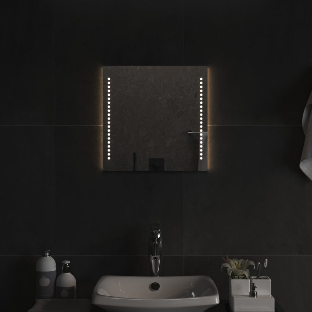 Badrumsspegel LED 40x40 cm