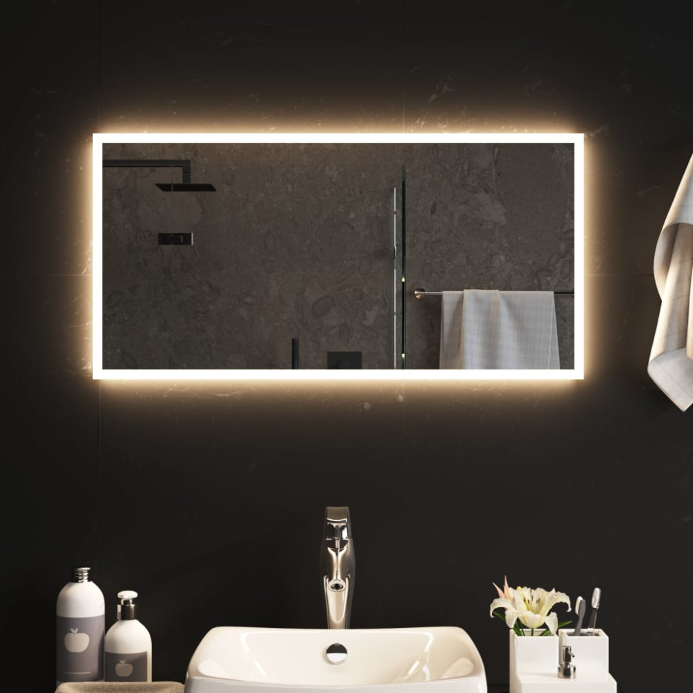 Badrumsspegel LED 40x80 cm