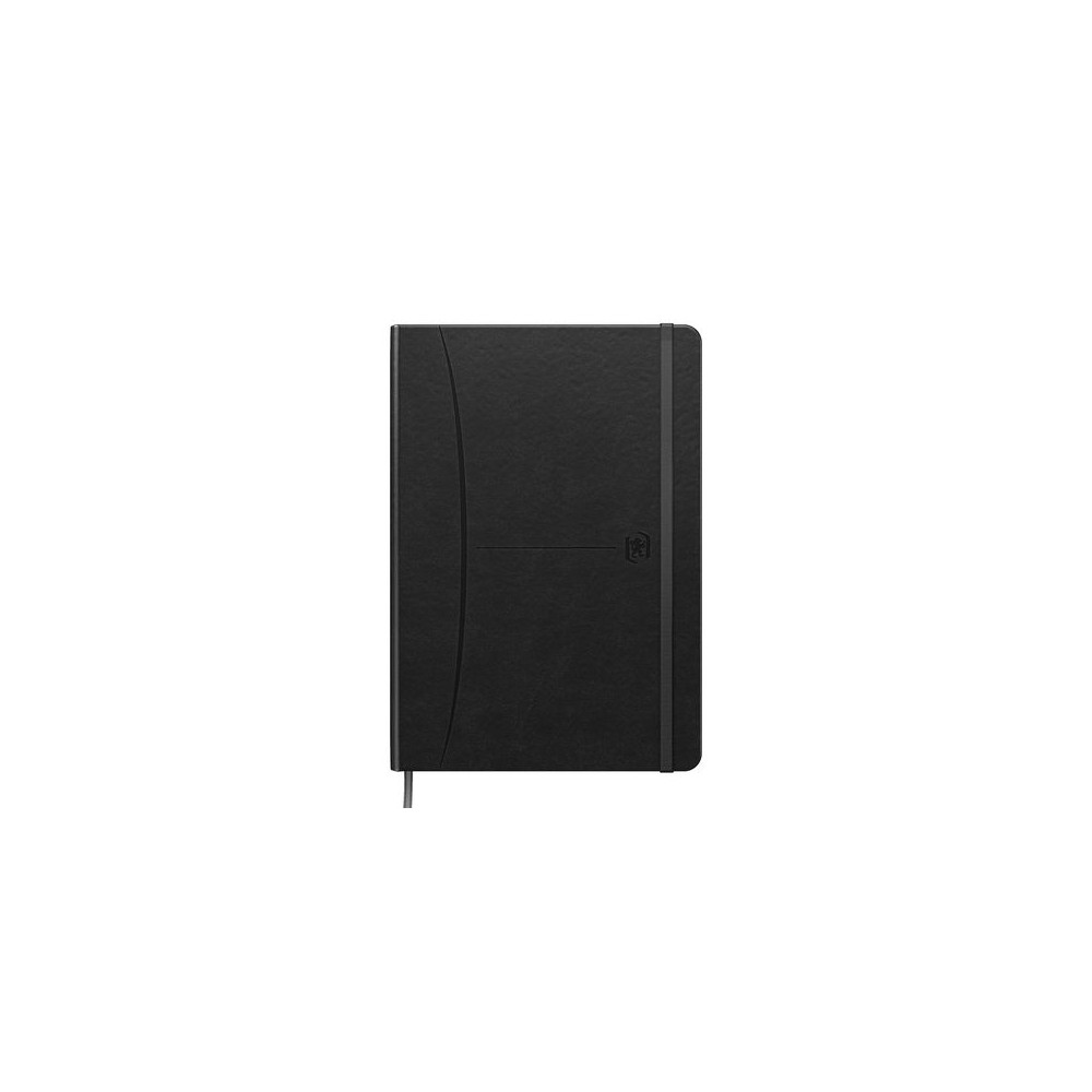 Ant.bok Oxford Signature A5 rutad svart