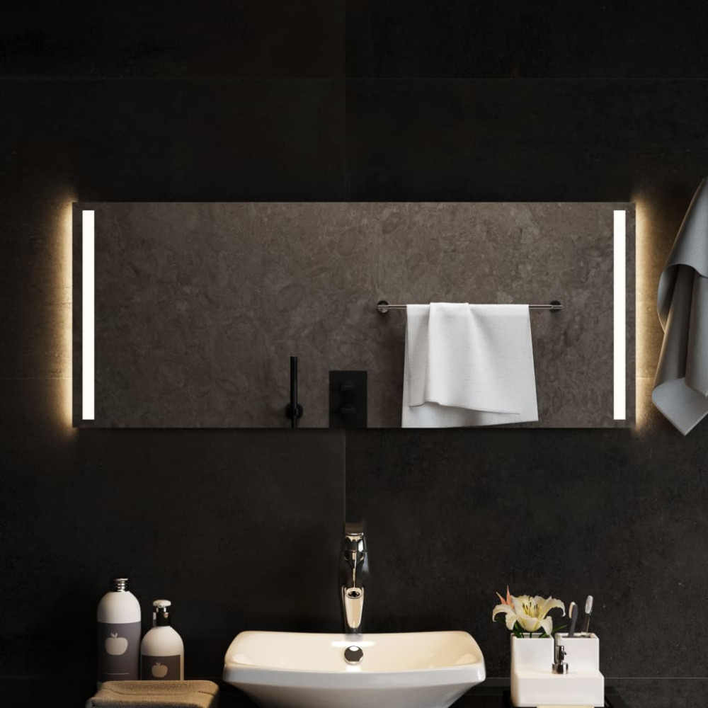 Badrumsspegel LED 100x40 cm