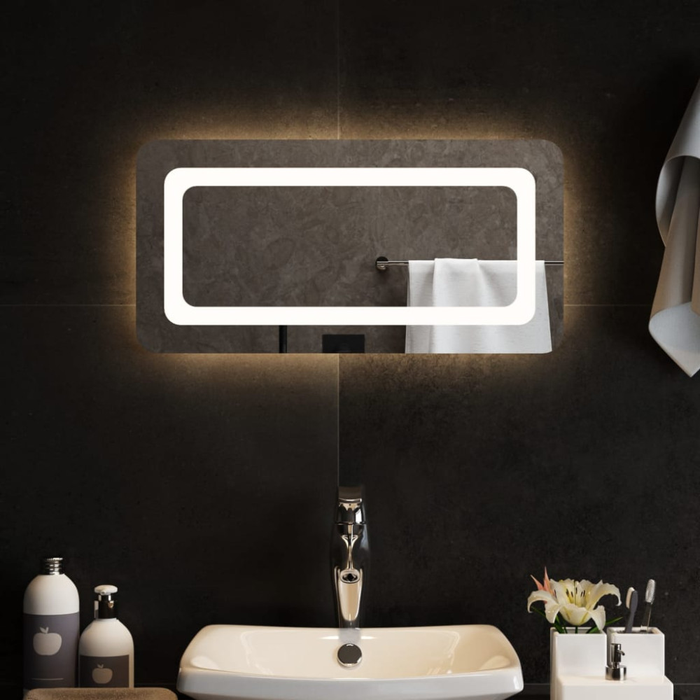 Badrumsspegel LED 60x30 cm