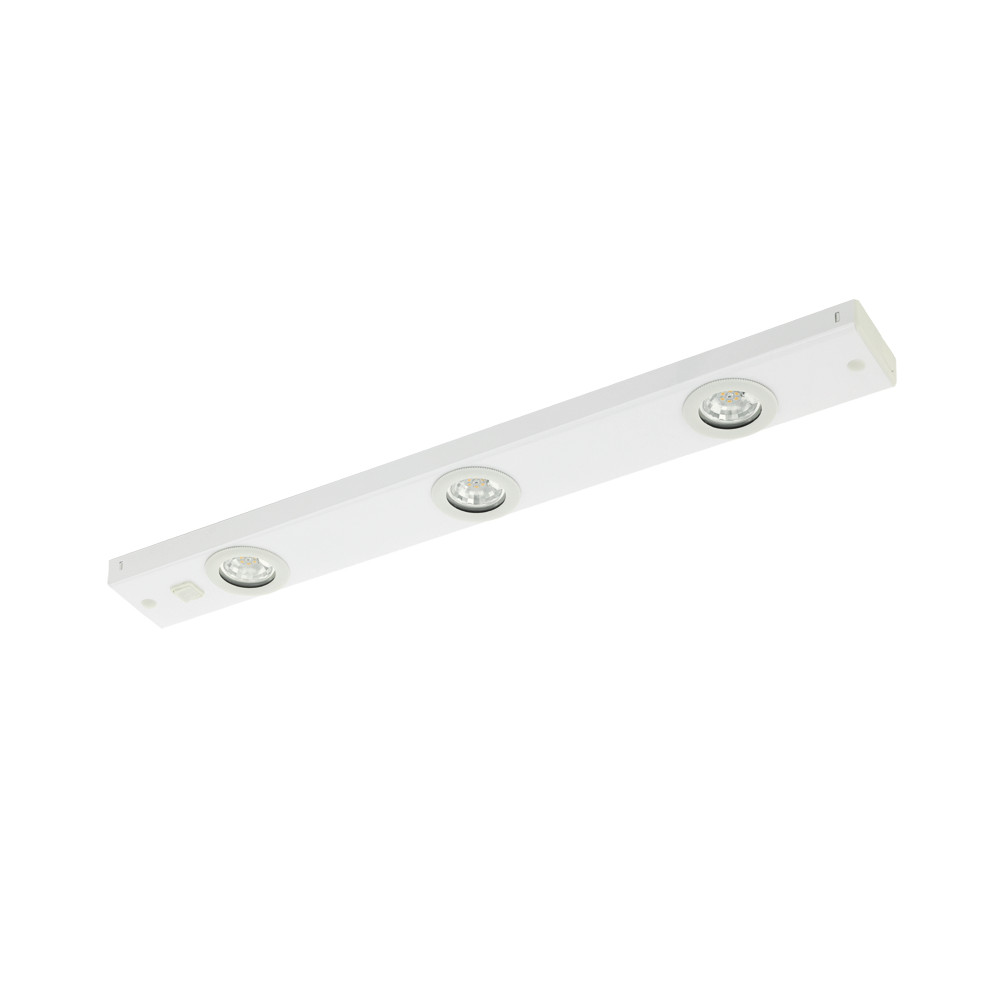 Eglo Kob LED - belysning under skåp - LED x 3 - 2.3 W - totalt: 6.9 W - varmt vitt ljus - 3000 K - vit