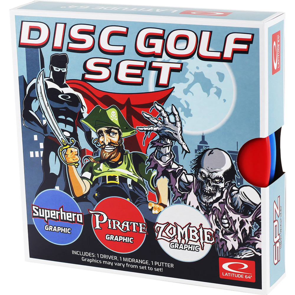 Disc Golf Set SPZ 3 olika Discar Latitude 64