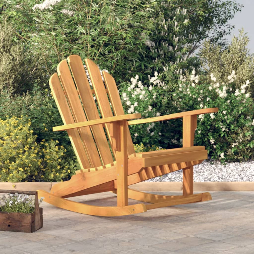 Gungstol för trädgården 79x100x103 cm massiv teak