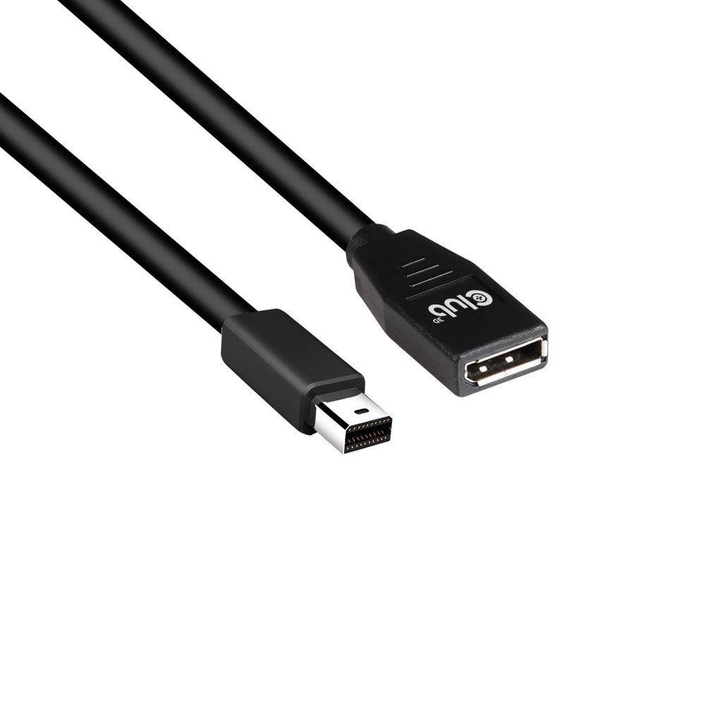 Club 3D - DisplayPort-förlängningskabel - Mini DisplayPort till DisplayPort - 1 m