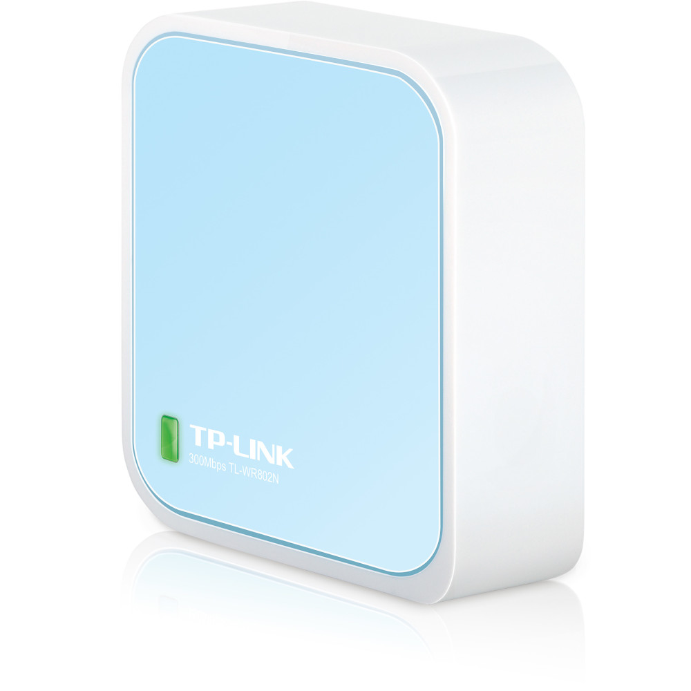 TP-Link TL-WR802N trådlös router Snabb Ethernet Singel-band (2,4 GHz) Blå, Vit