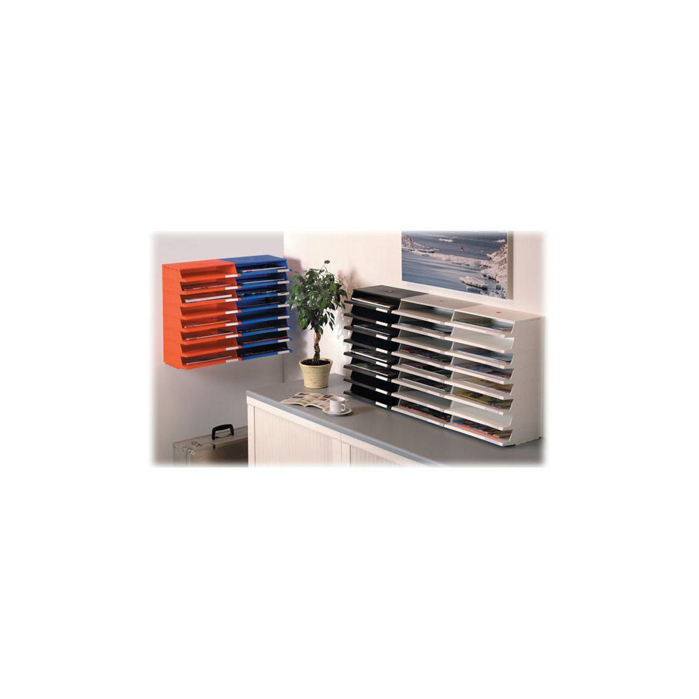 Brevkorg TWINCO Panorama 4 del svart