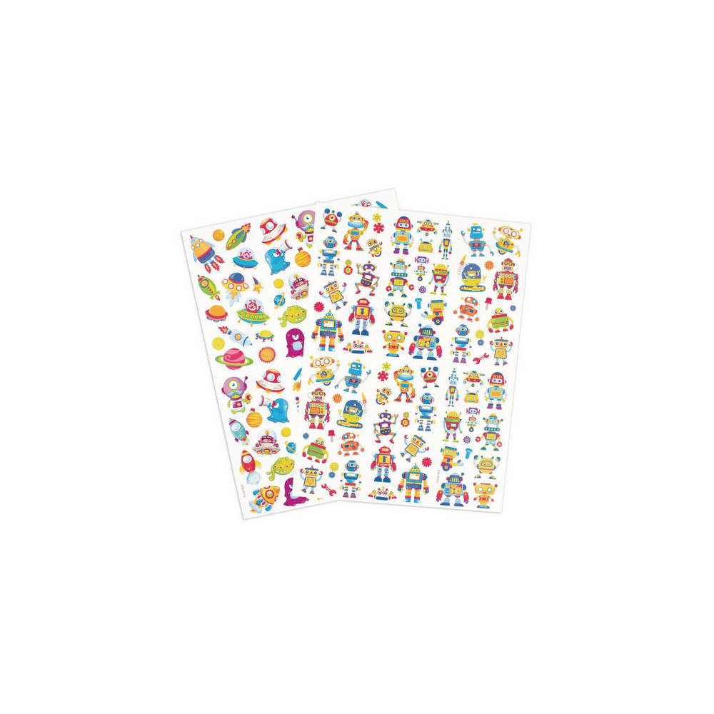 Stickers robotar och rymdfigurer 154/fp Playbox