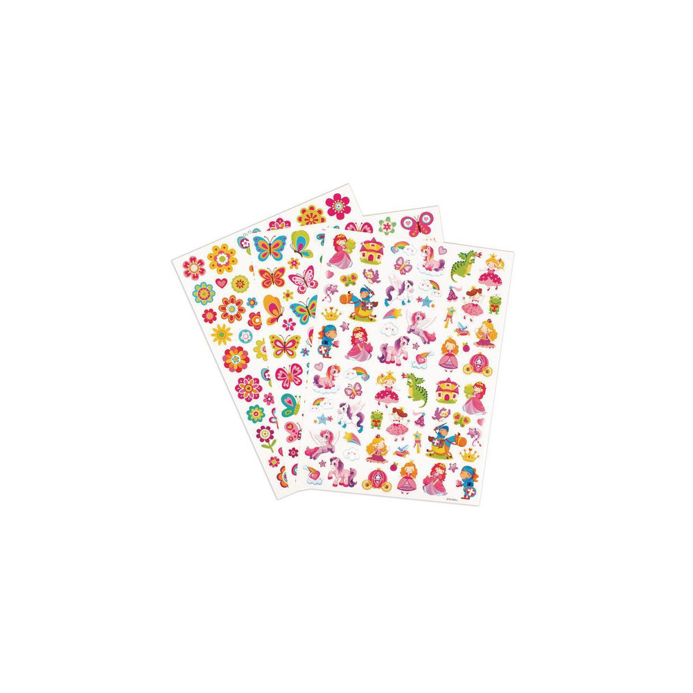 Stickers sagor, fjärilar och blommor Playbox