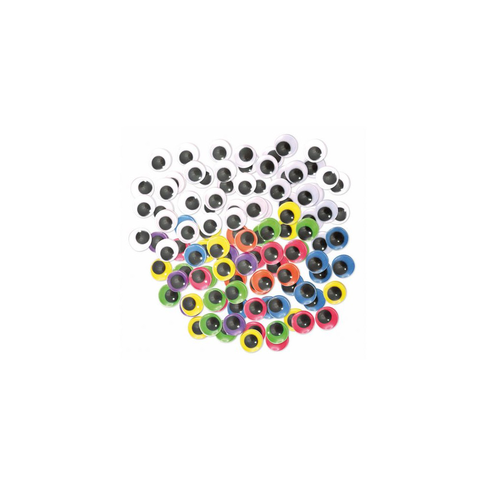 Plastögon blandade färger 300/fp Playbox