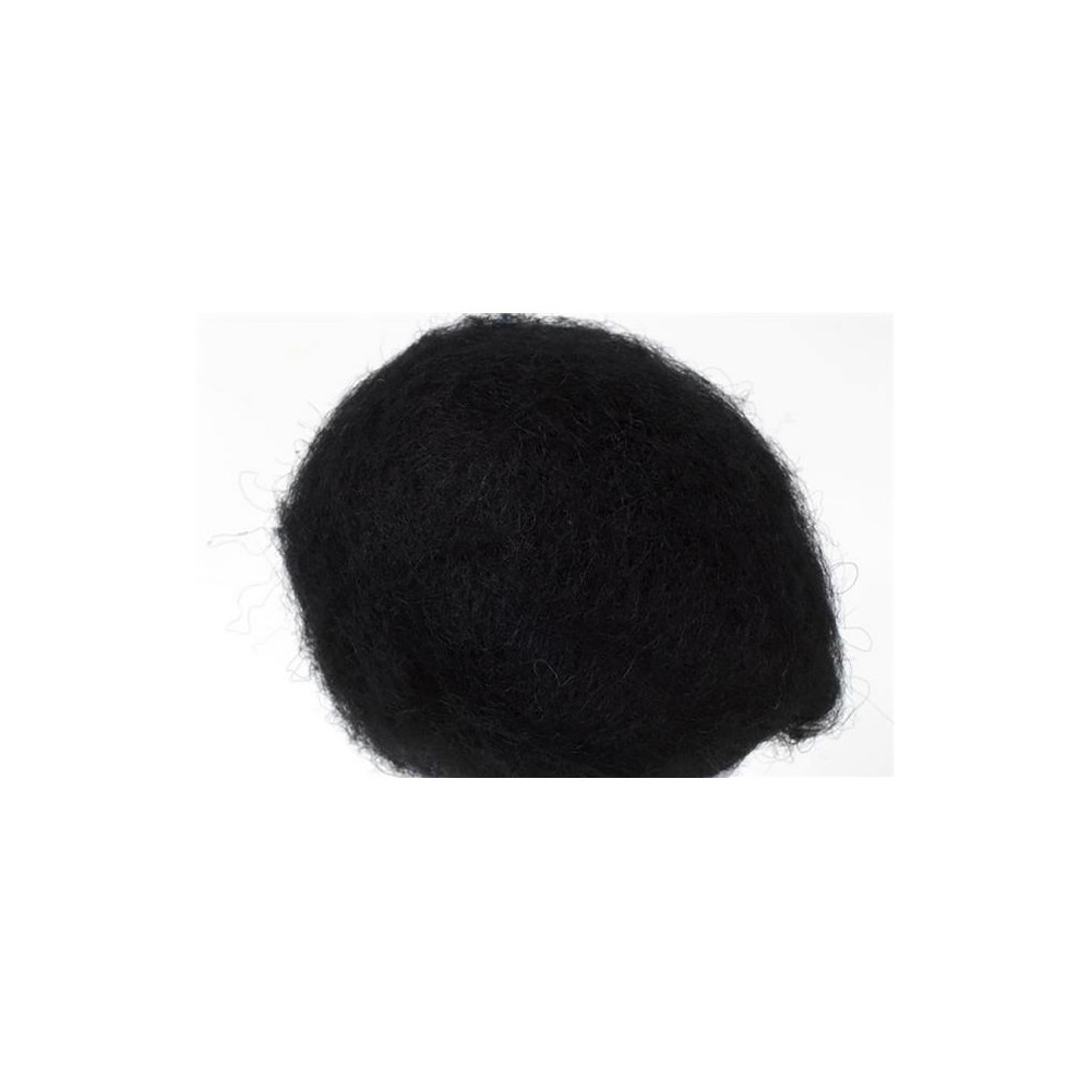 Kardad ull 250g svart Järbo GARN