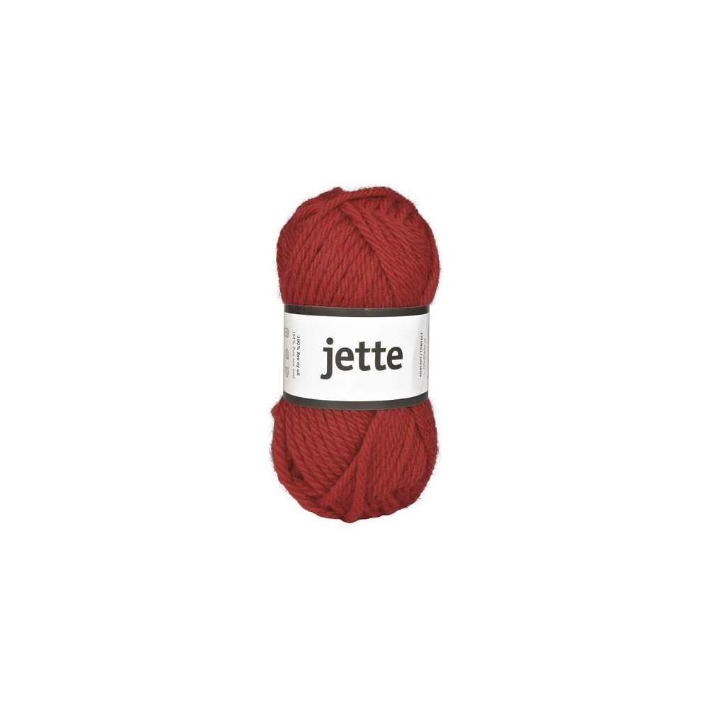 Ullgarn Jette 50g röd Järbo GARN