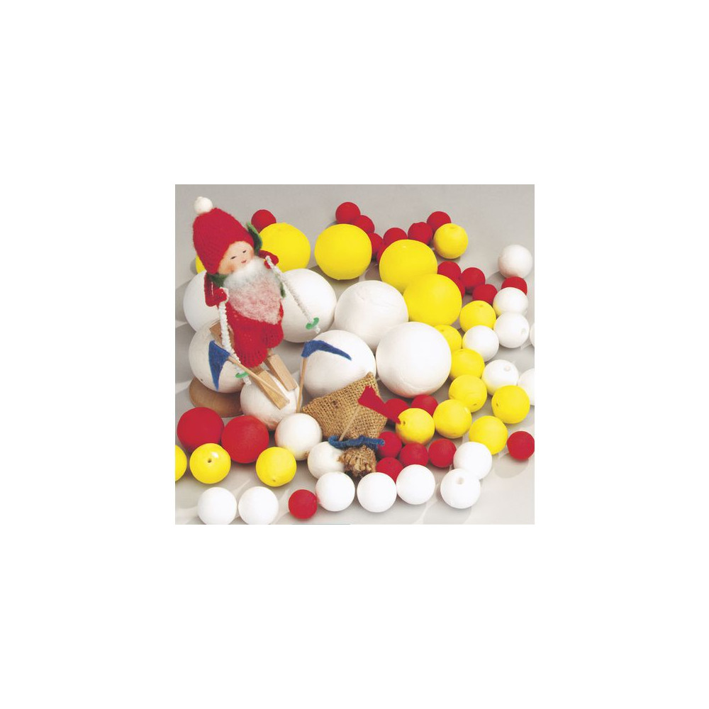 Papperskulor 30mm vit 50/fp [NORDIC Brands]