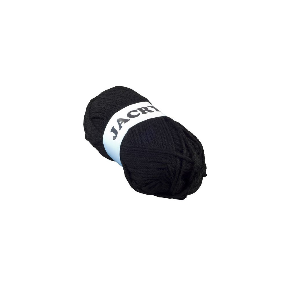 Akrylgarn 50g svart [NORDIC Brands]