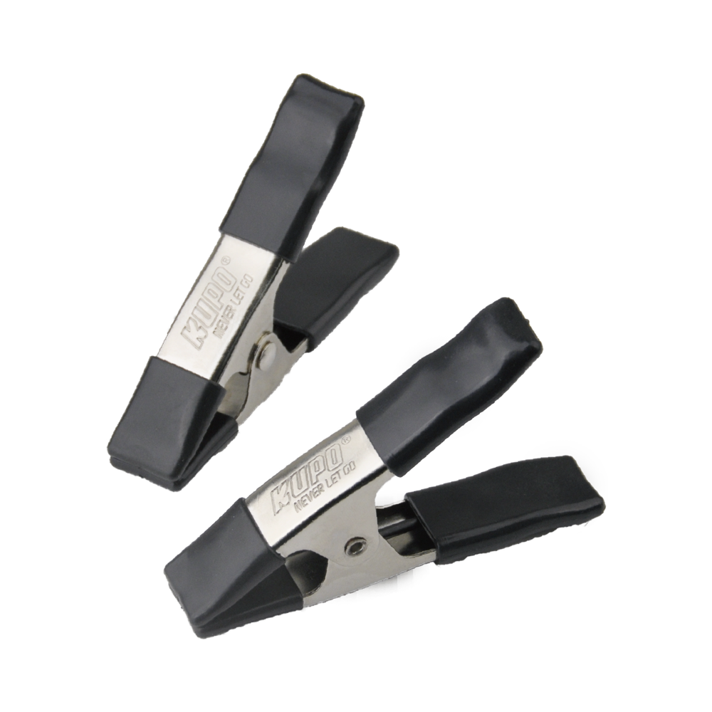 Kupo KCP-354-BK 4in Steel Spring A Clamp - Black (Set of 2)