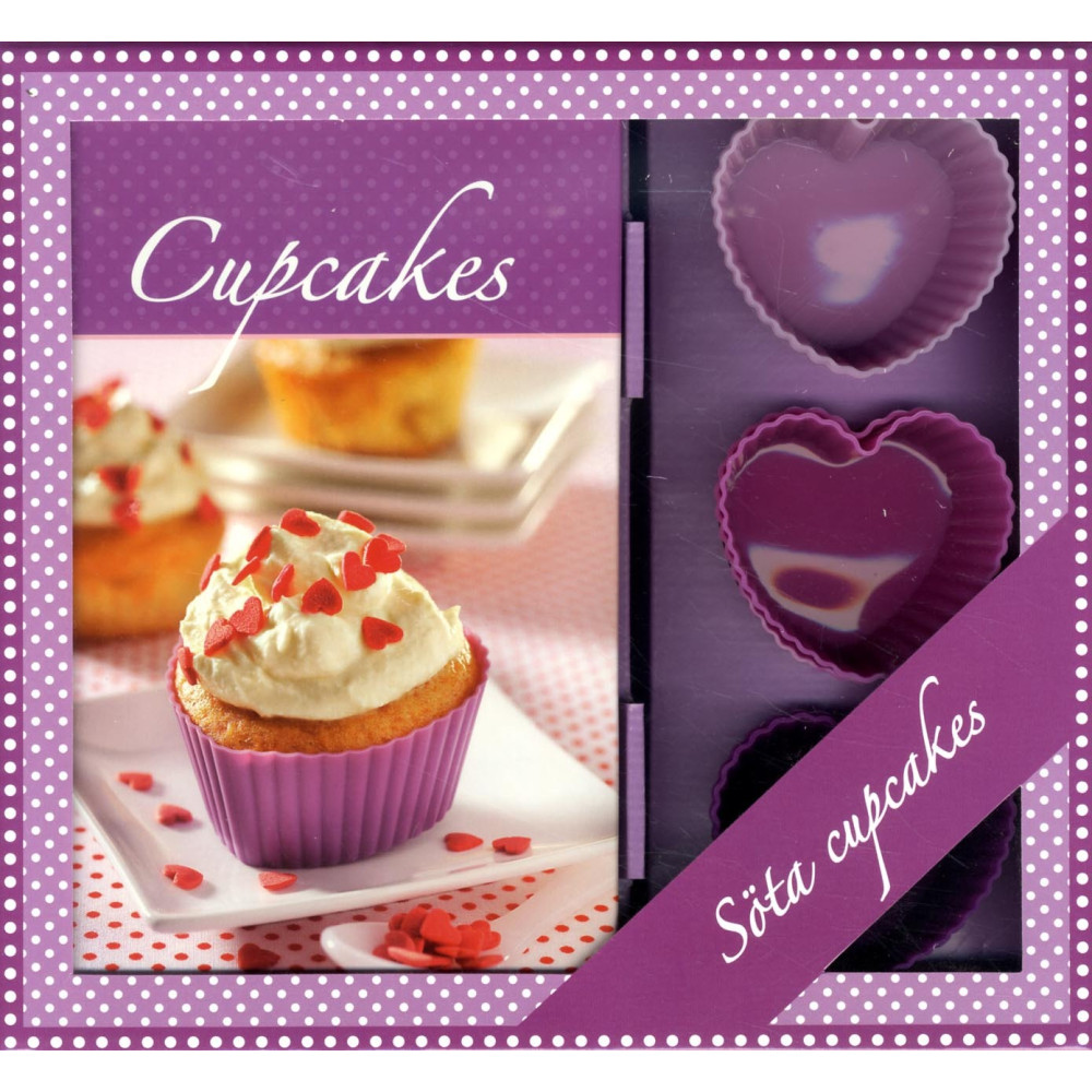 Cupcakes box - bok & 6 cupcakeformar (bok)