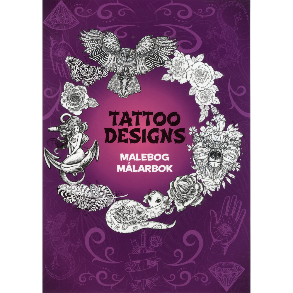 Tattoo Designs Målarbok (häftad)