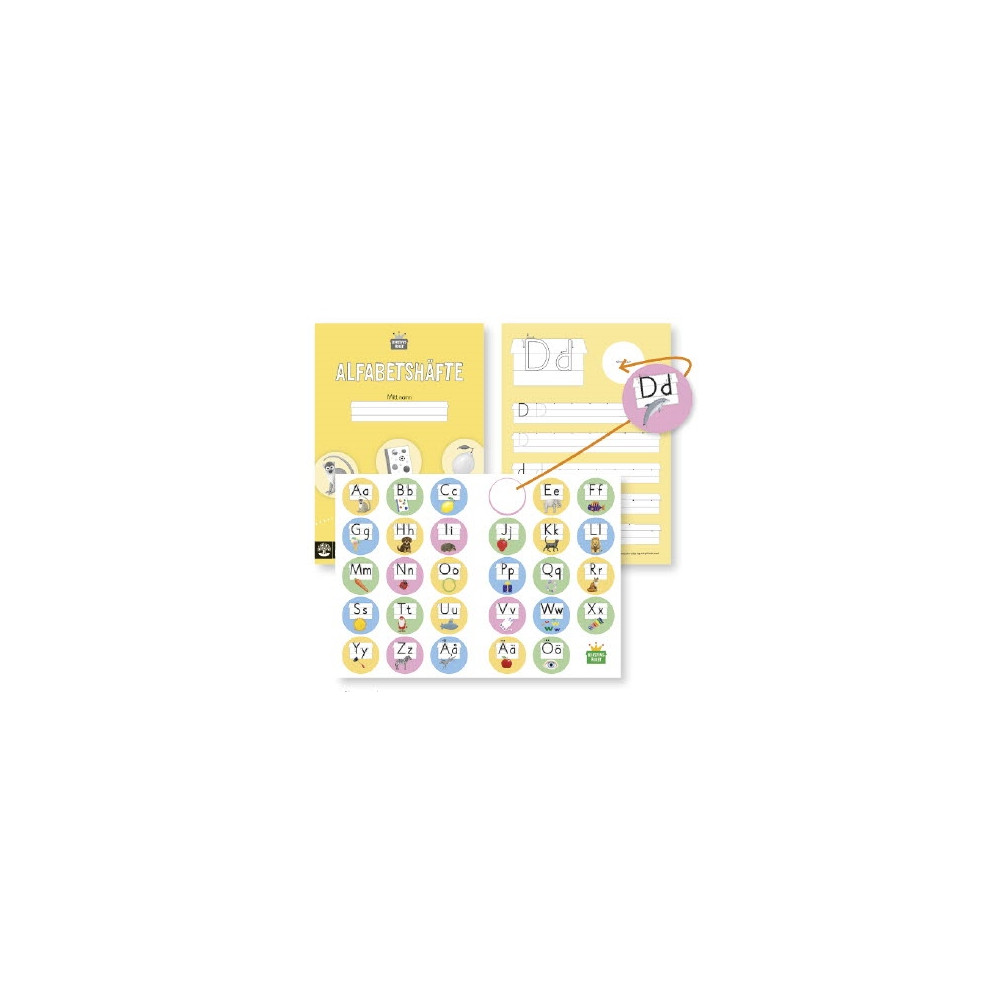Bokstavsriket Alfabetshäfte (8-pack) (häftad) Natur & Kultur Läromedel